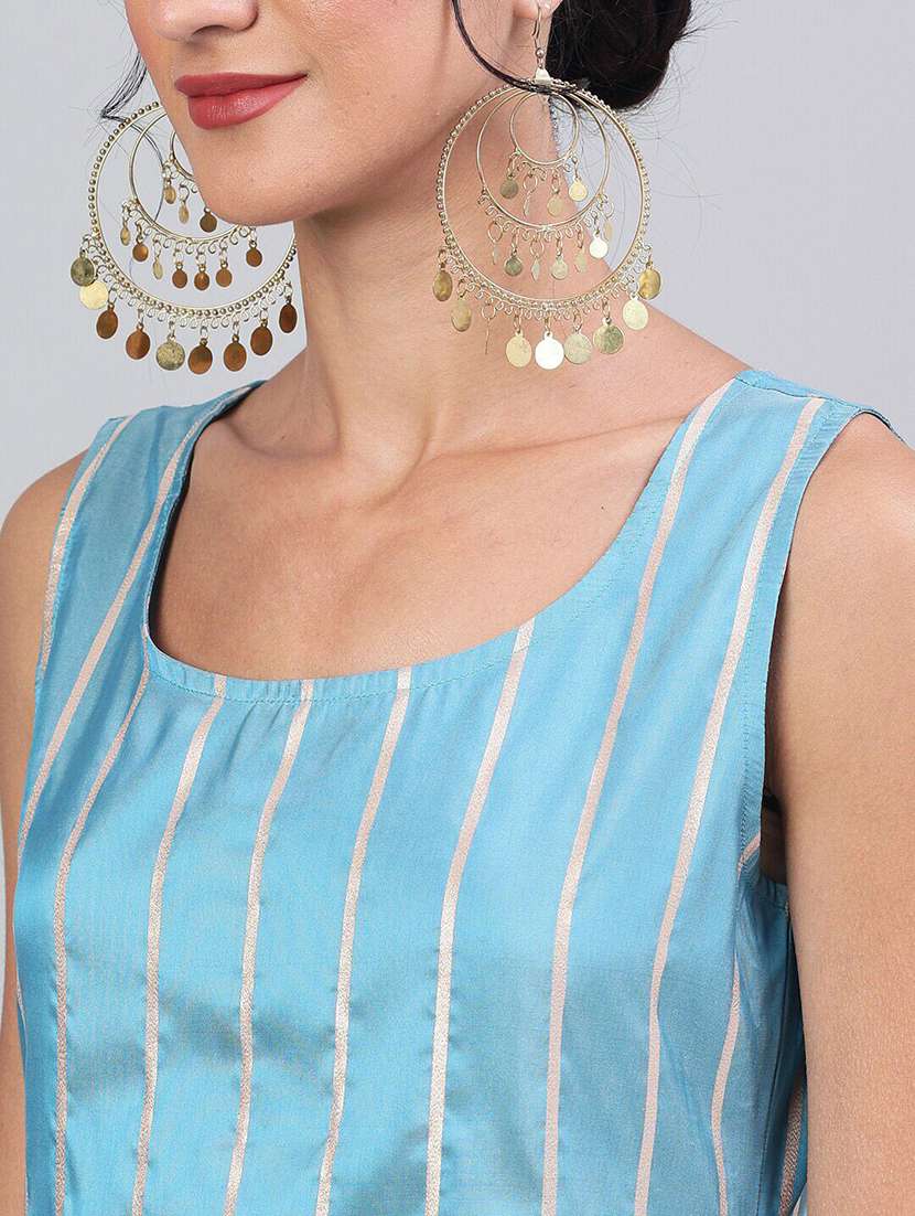 women self design sleeveless straight kurta - 22579387 -  Standard Image - 1