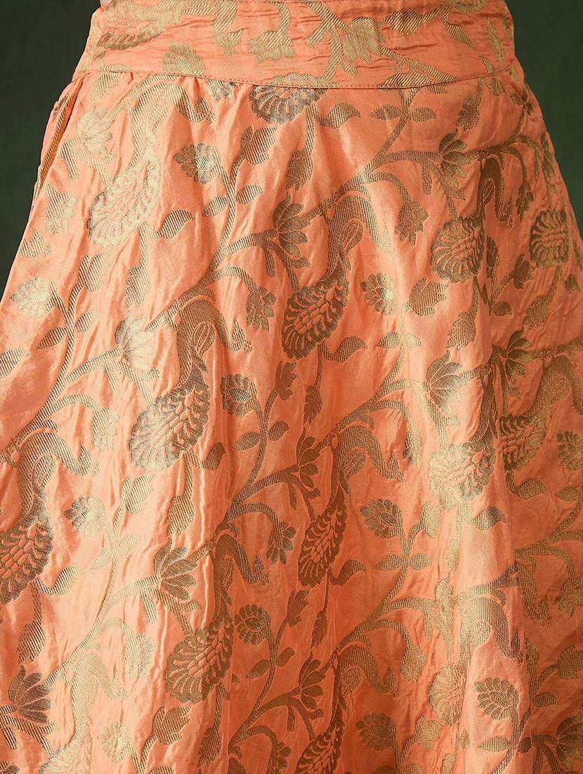 women self design short sleeves lehenga choli set - 22579456 -  Standard Image - 1