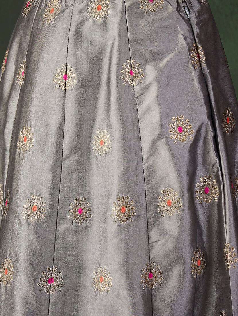 women self design three quarter sleeves lehenga choli set - 22579469 -  Standard Image - 1