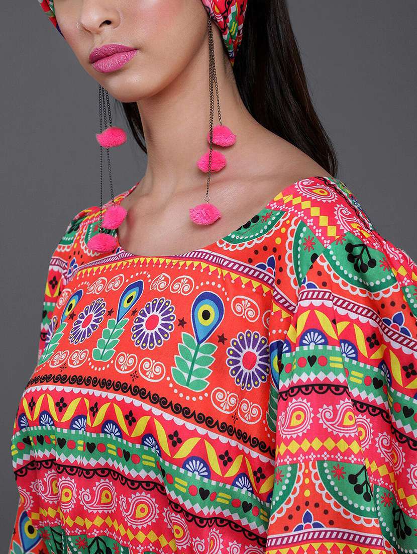 women printed long sleeves top and palazzo co-od set - 22579506 -  Standard Image - 1