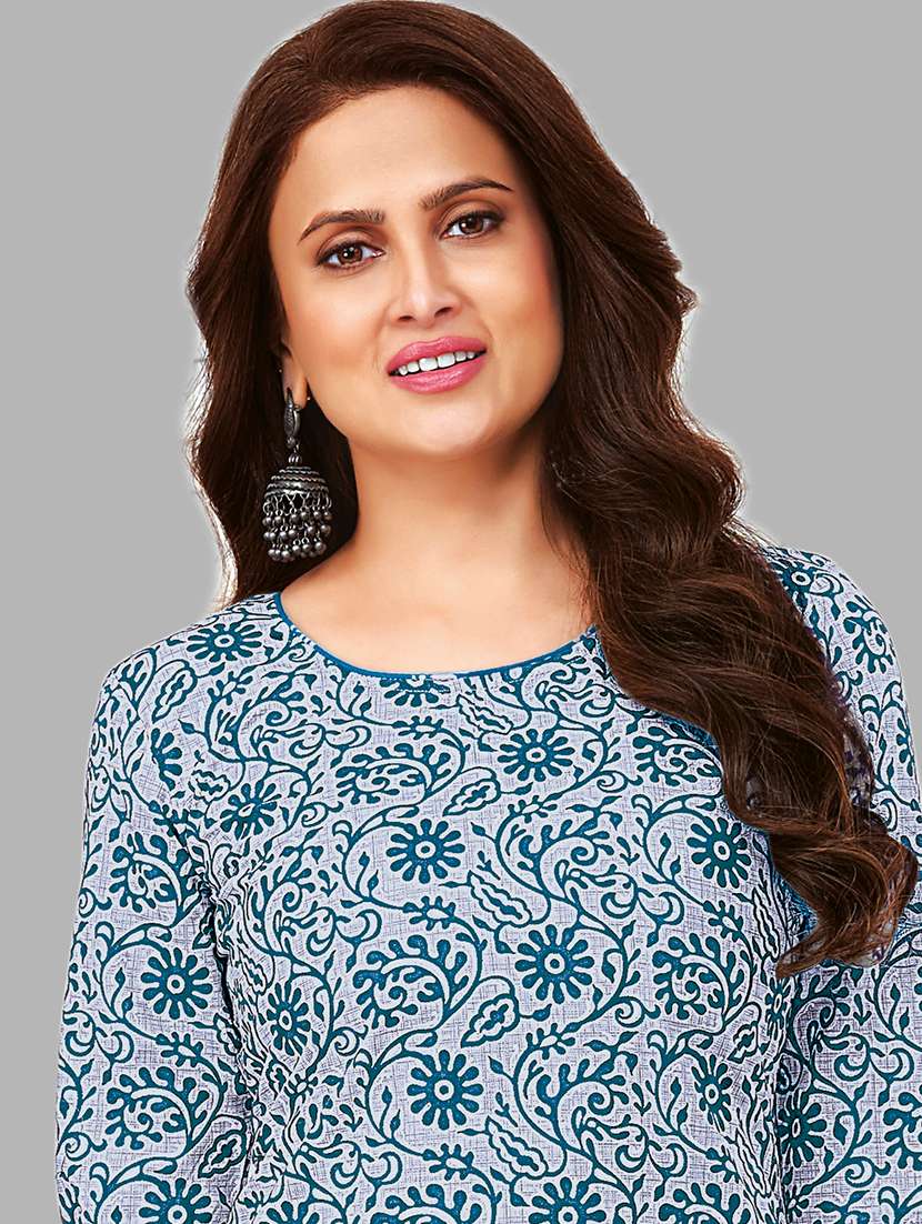 women printed unstitched suit set - 22579539 -  Standard Image - 1