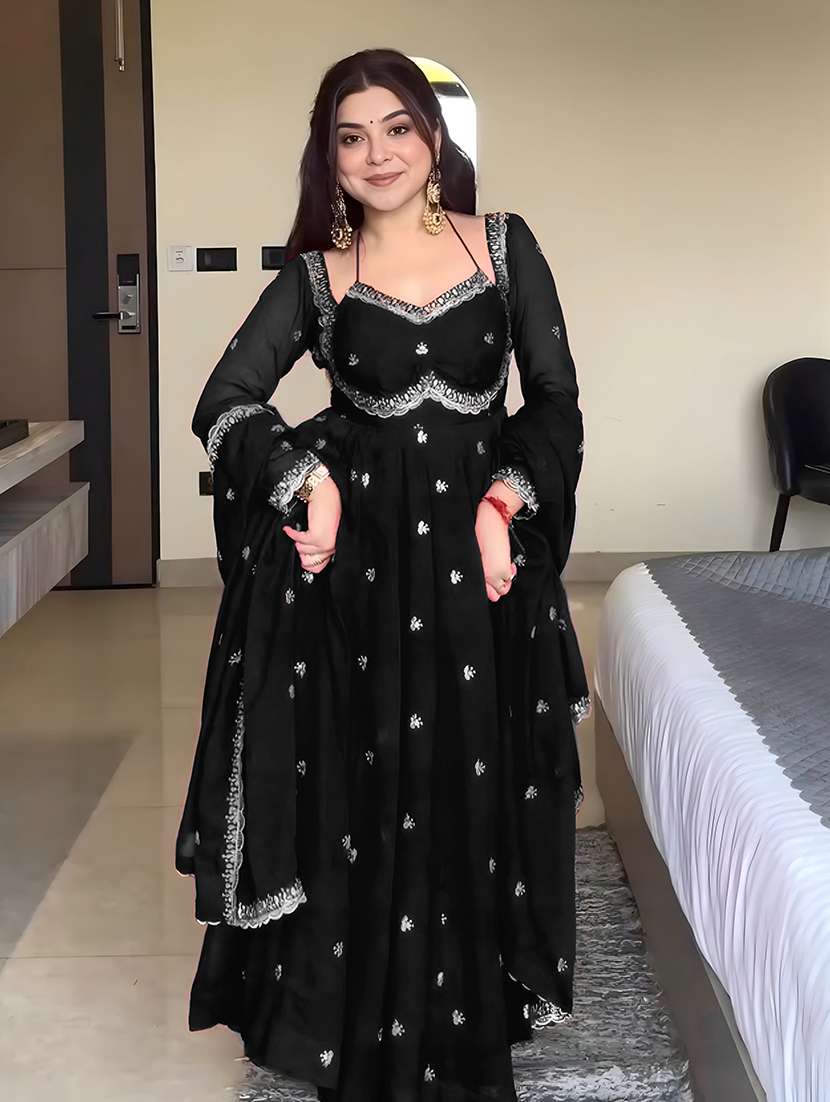 women embroidered long sleeves kurta dupatta set - 22579621 -  Standard Image - 1