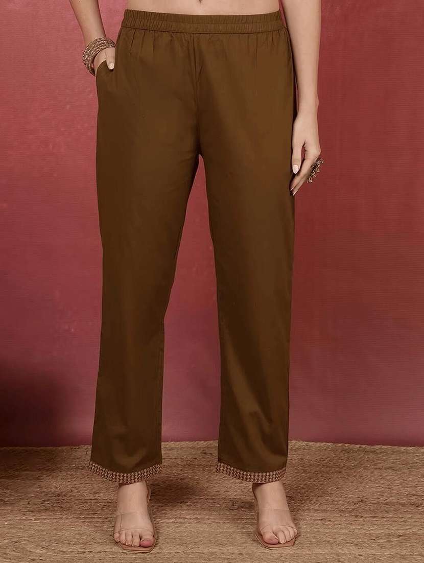 women embroidered long sleeves kurta pant set with dupatta - 22579807 -  Standard Image - 4