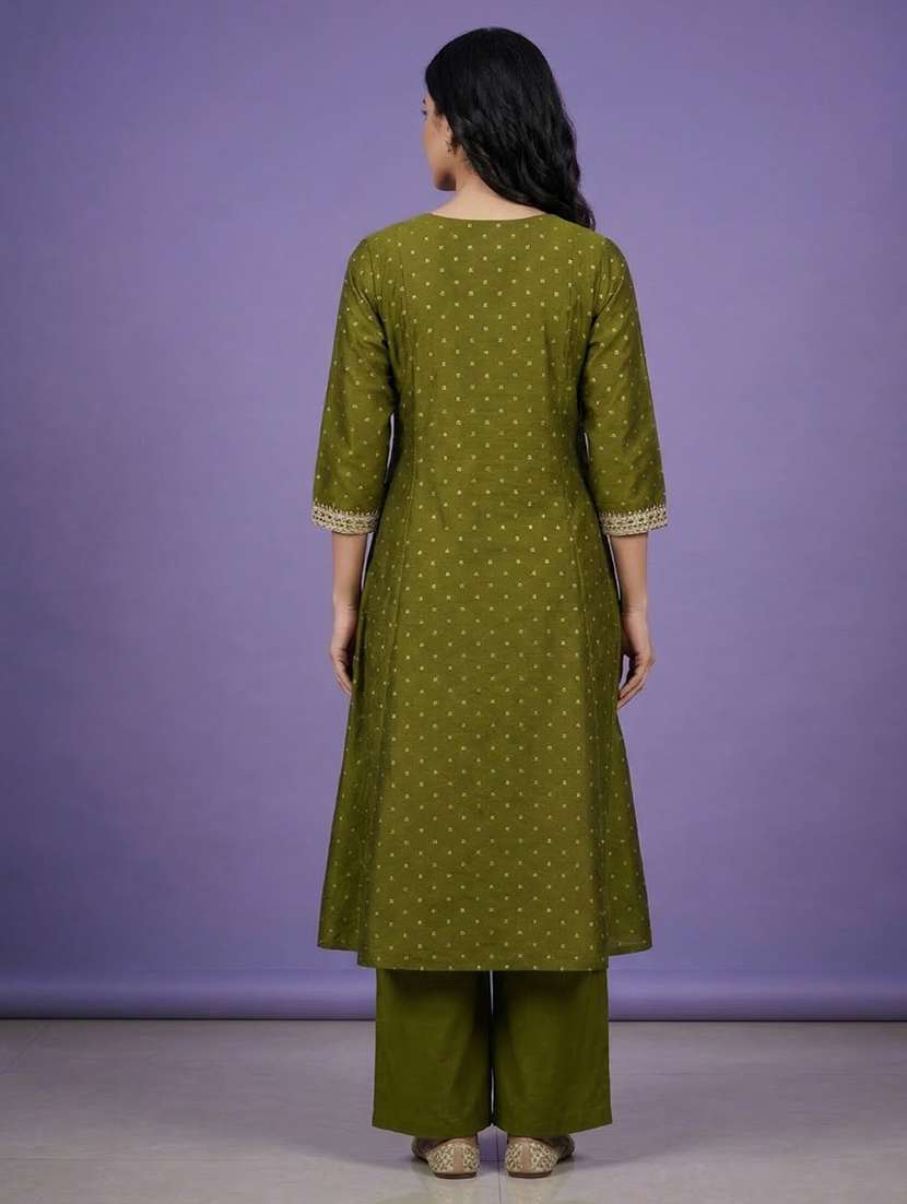 women printed three quarter sleeve anarkali kurta - 22580171 -  Standard Image - 4