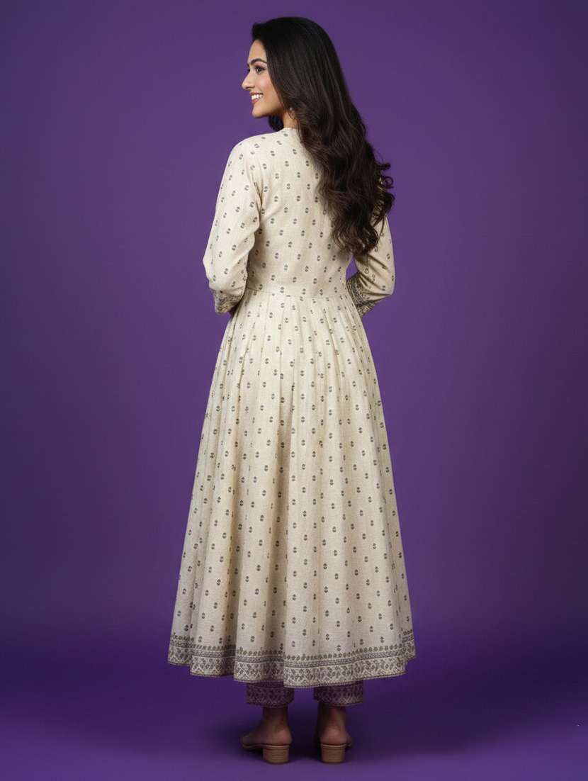 women embroidered three quarter sleeve kurta pant with dupatta set - 22580199 -  Standard Image - 4