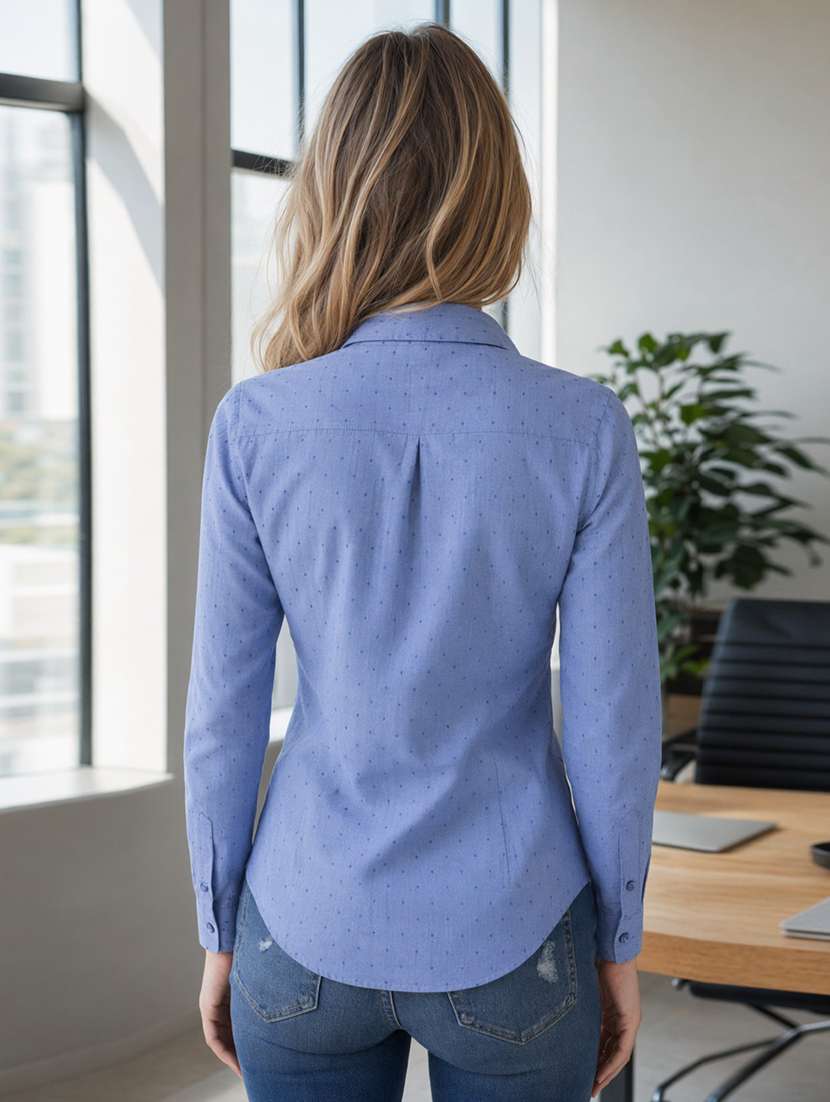 women printed long sleeves regular shirt - 22580214 -  Standard Image - 4