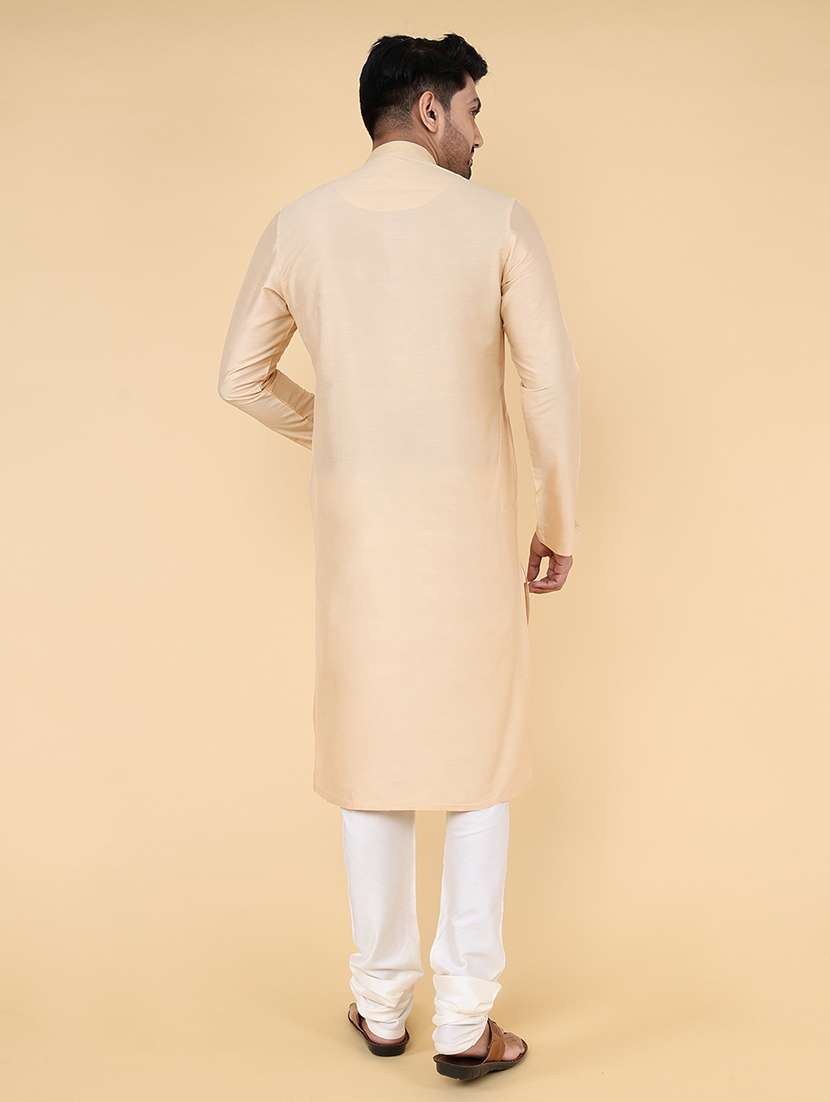 men self design long sleeves kurta - 22580382 -  Standard Image - 1
