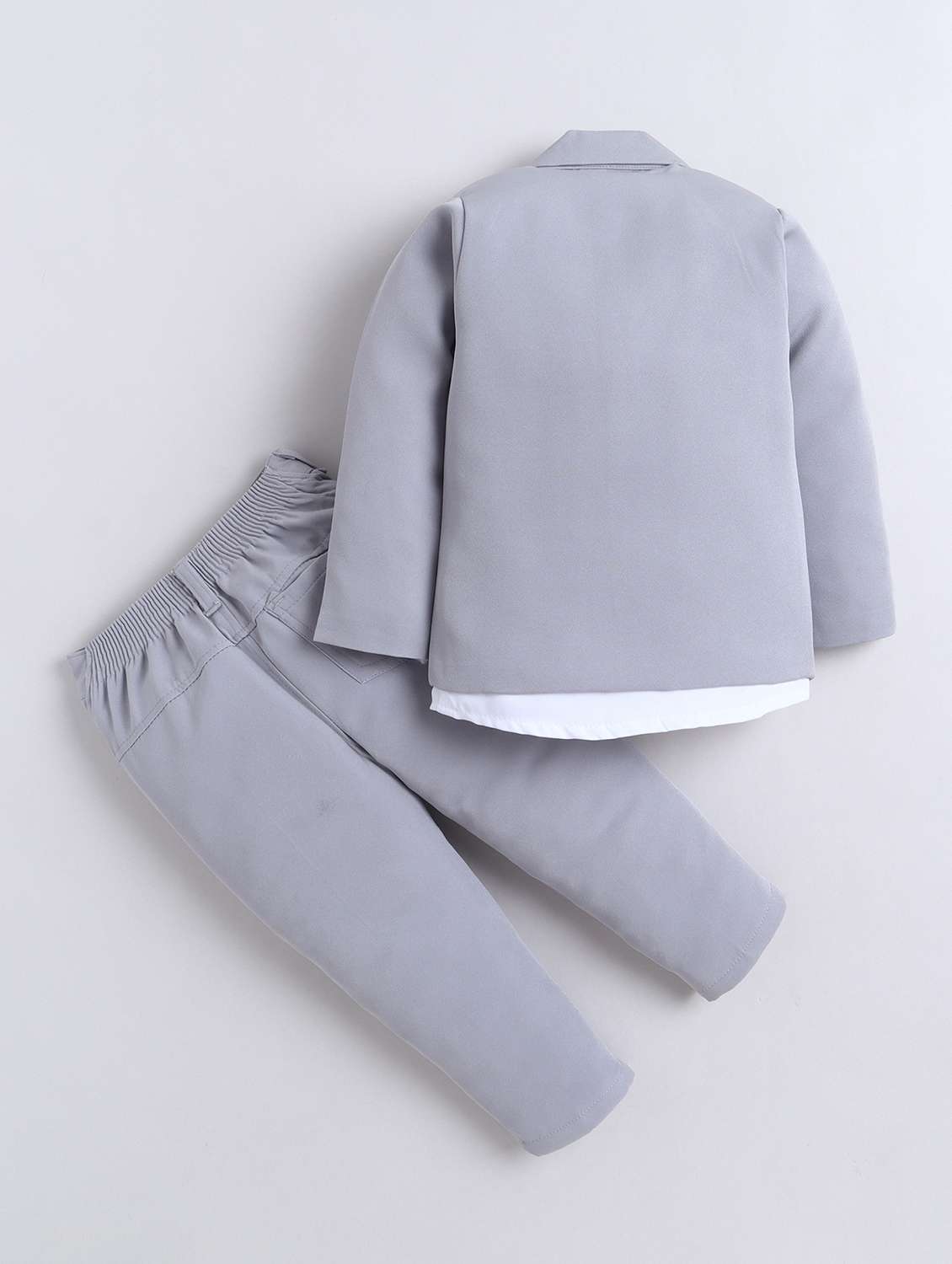 boys solid long sleeves suit set - 22580404 -  Standard Image - 1