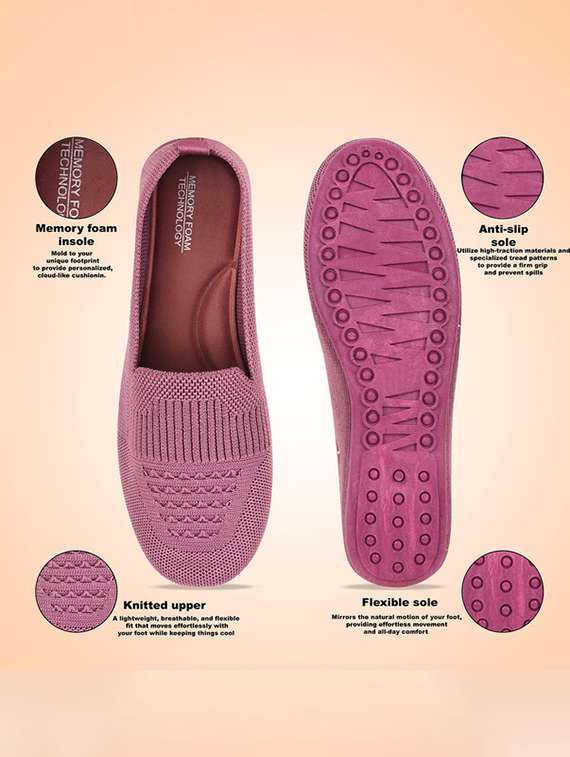 Pink Synthetic Ballerina - 22580453 -  Standard Image - 4