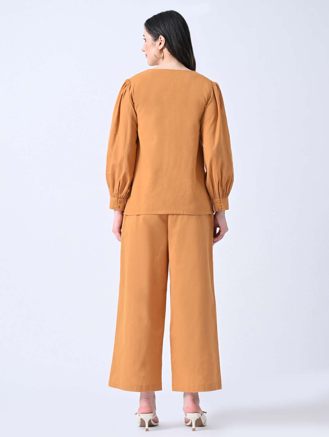 women embroidered long sleeves top and trouser co-ord set - 22580465 -  Standard Image - 4