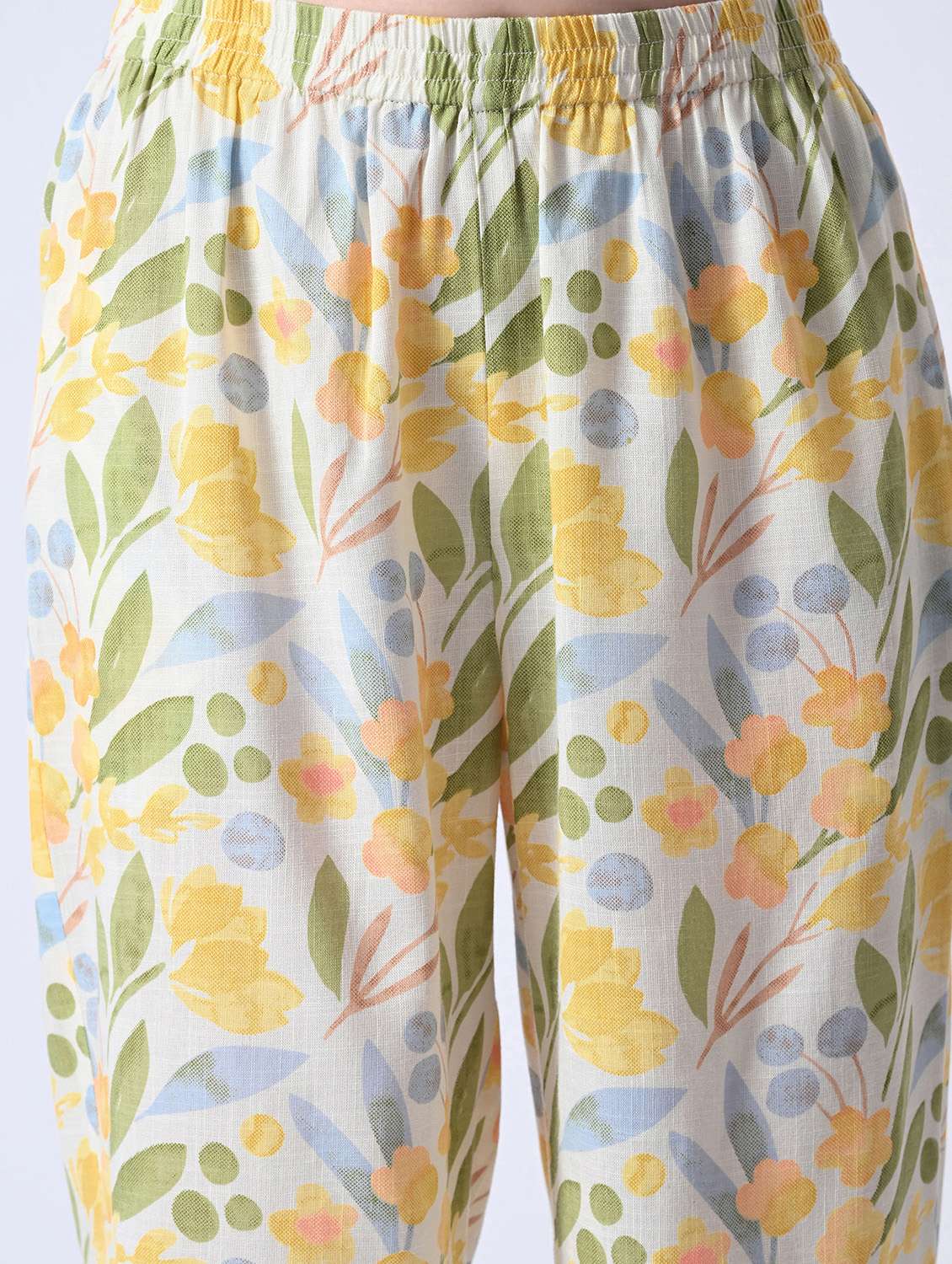 Multi Colored Rayon Palazzos - 22580498 -  Standard Image - 1