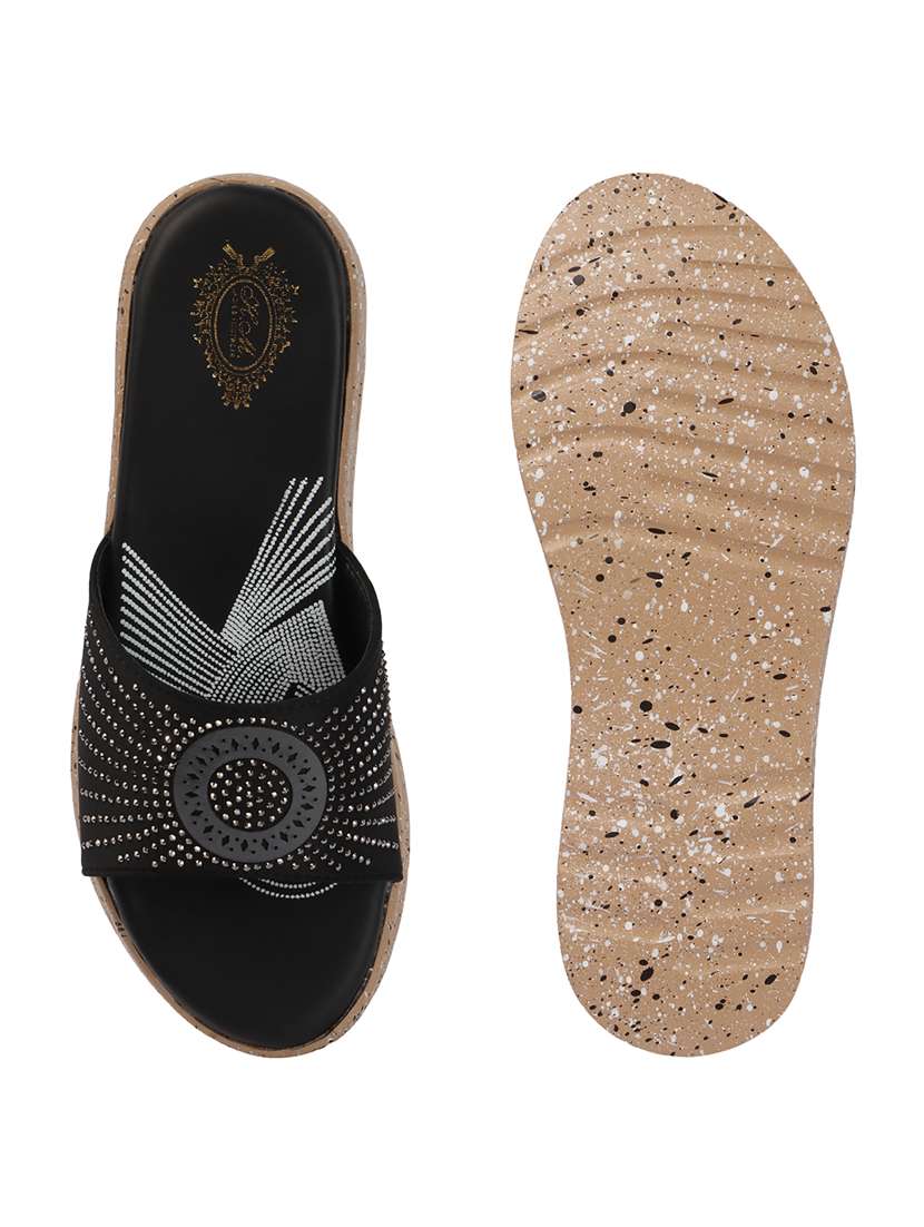 women embellished slip on wedges - 22580536 -  Standard Image - 4