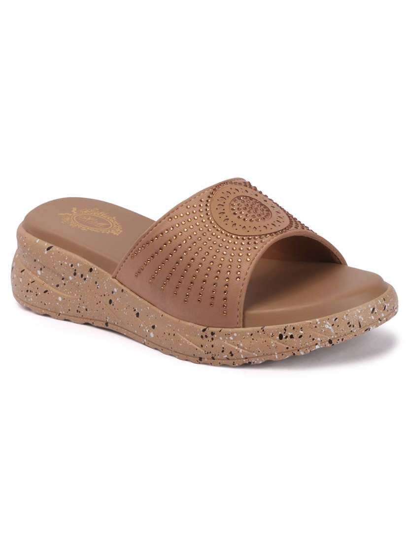 women embellished slip on wedges - 22580540 -  Standard Image - 1