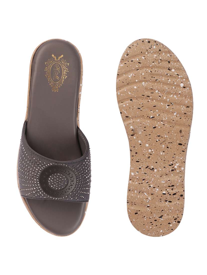 women embellished slip on wedges - 22580576 -  Standard Image - 4