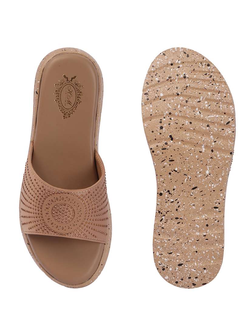 women embellished slip on wedges - 22580583 -  Standard Image - 4