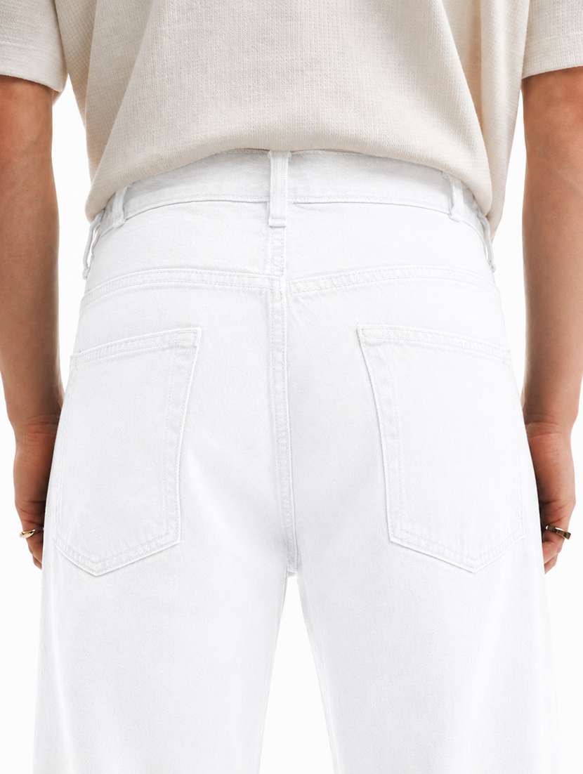men slash knee mid rise full length baggy jeans - 22580692 -  Standard Image - 4