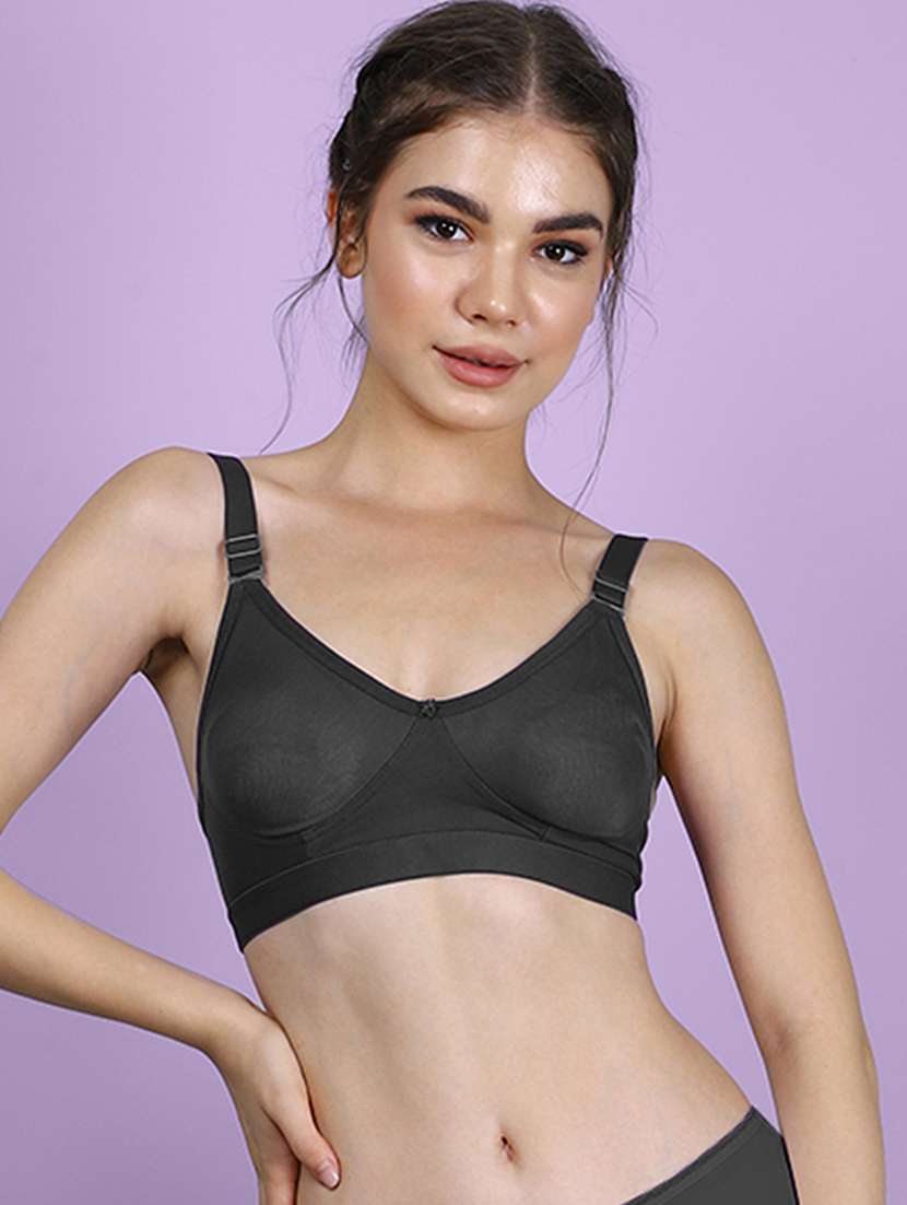 women pack of 3 solid full coverage regular bra - 22580732 -  Standard Image - 1