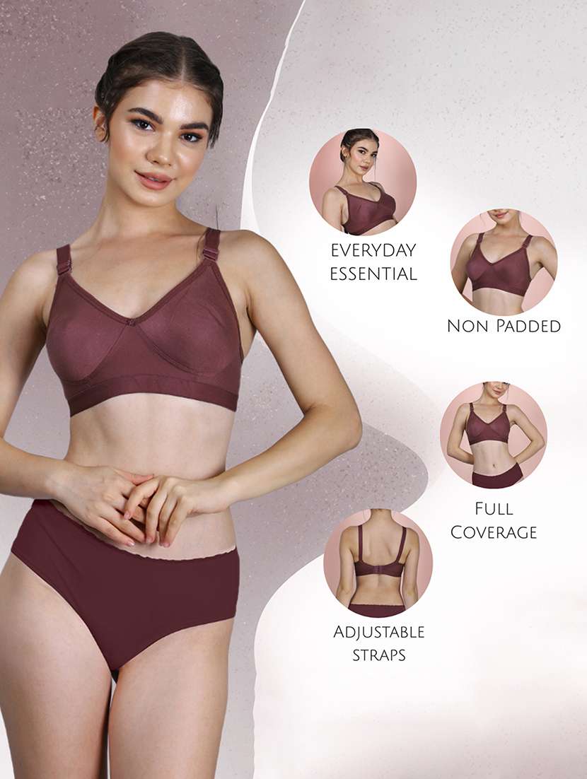 women pack of 2 solid full coverage regular bra - 22580747 -  Standard Image - 4