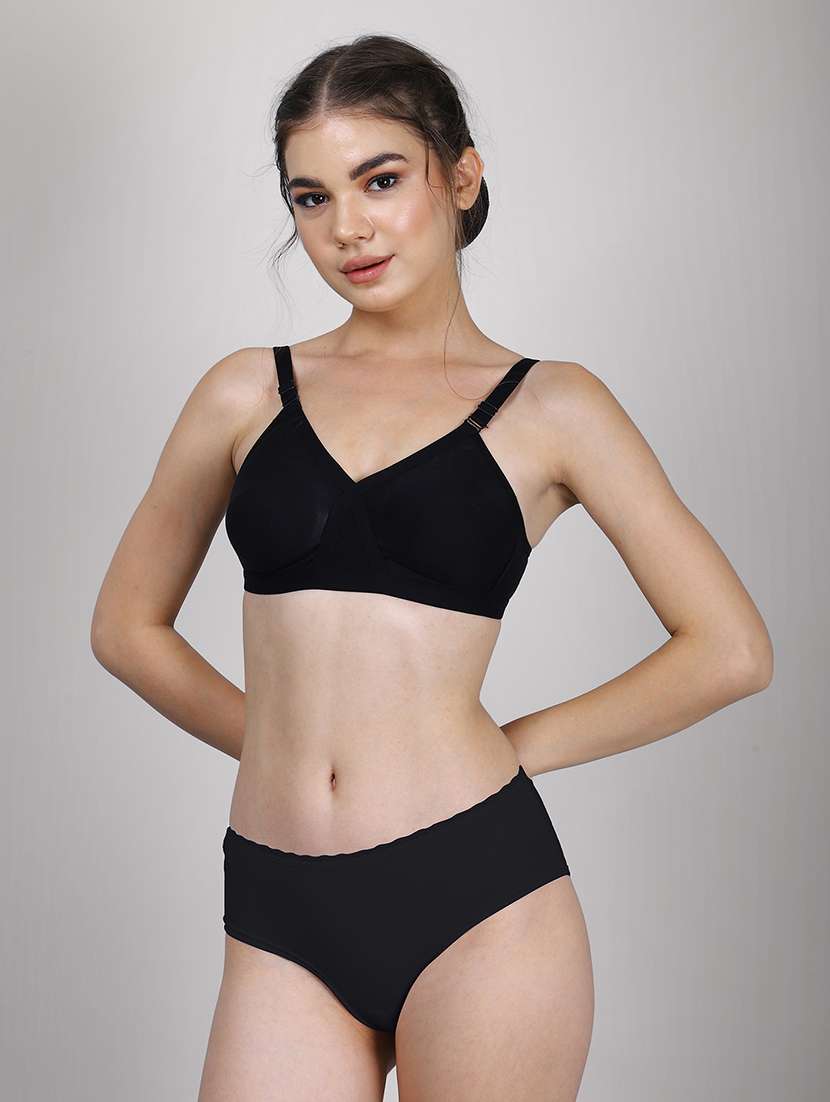 women pack of 3 solid full coverage regular bra - 22580813 -  Standard Image - 1