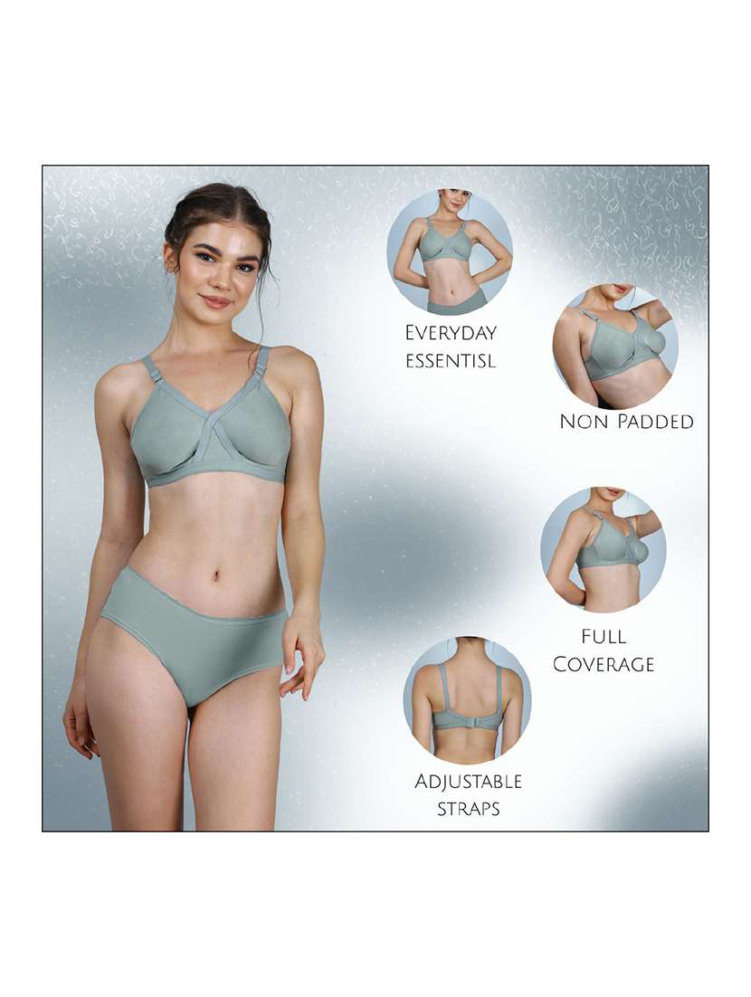 Women Pack Of 3 Solid Full Coverage Regular Bra - 22580825 -  Standard Image - 4