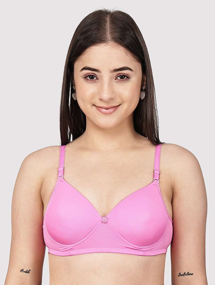 women pack of 2 solid full coverage t-shirt bra - 22580883 -  Standard Image - 1