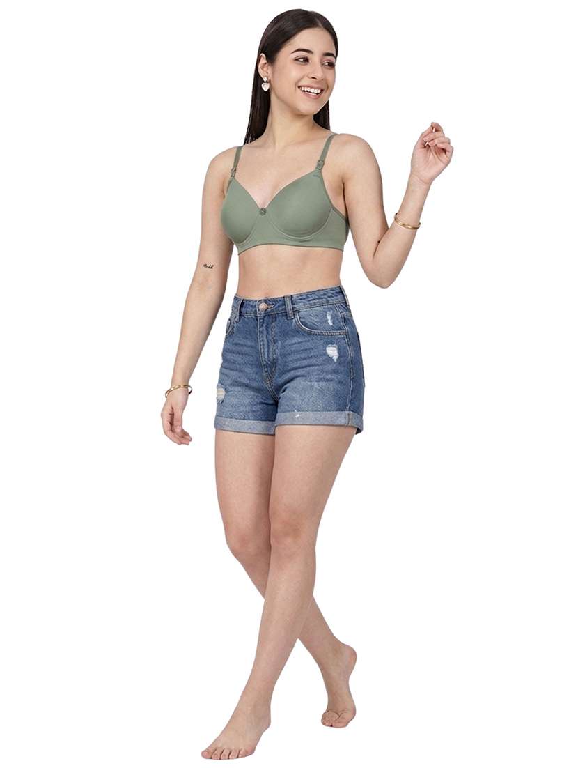 women pack of 2 solid full coverage t-shirt bra - 22580883 -  Standard Image - 4