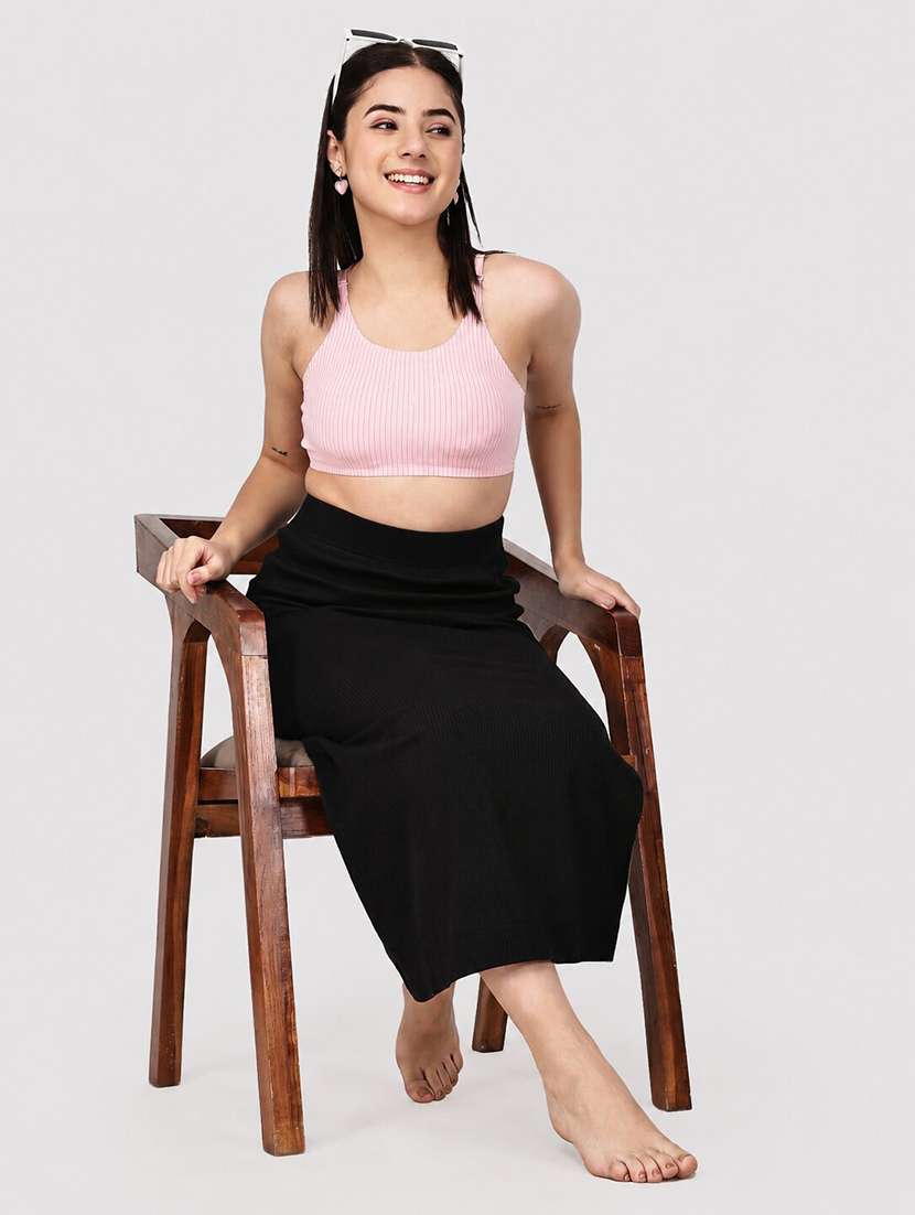 Women Striped Full Coverage Bralette - 22580981 -  Standard Image - 4