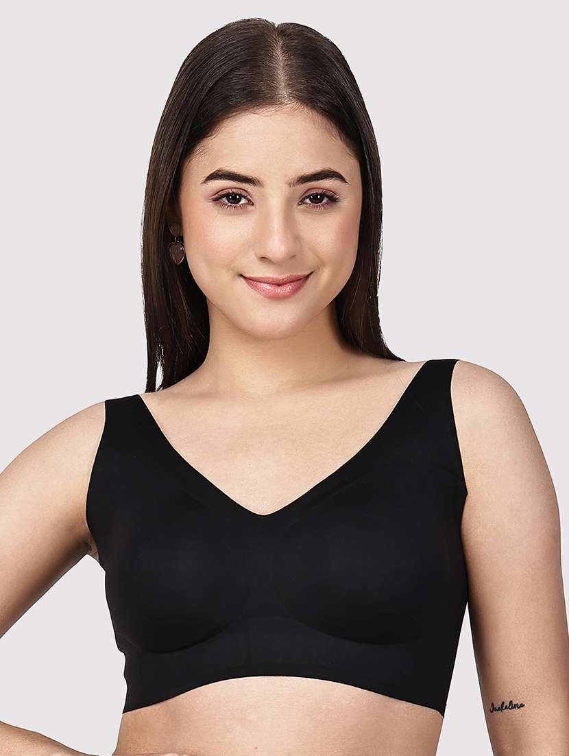 women solid full coverage bralette