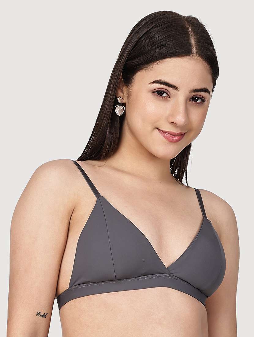 Women Solid Half Coverage Bralette - 22580994 -  Standard Image - 1
