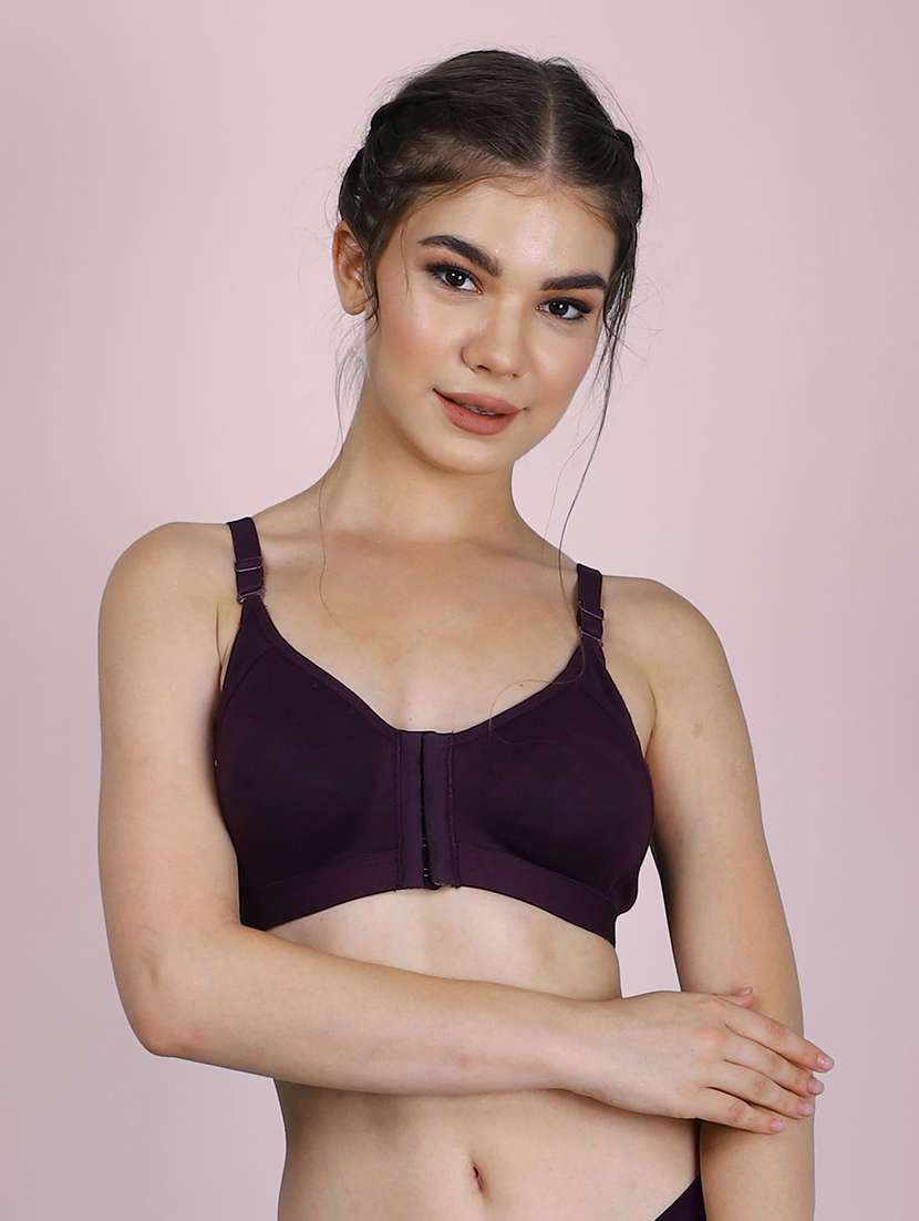 women pack of 3 solid full coverage bra - 22581117 -  Standard Image - 1