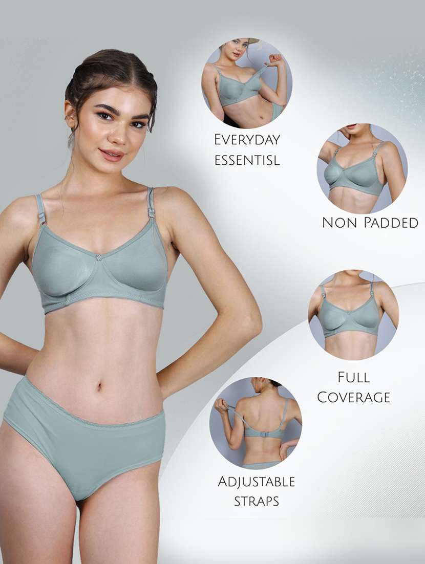 women pack of 2 solid full coverage bra - 22581121 -  Standard Image - 4