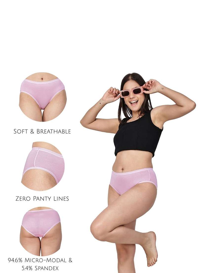 women pack of 2 solid mid rise hipster panty - 22581271 -  Standard Image - 4