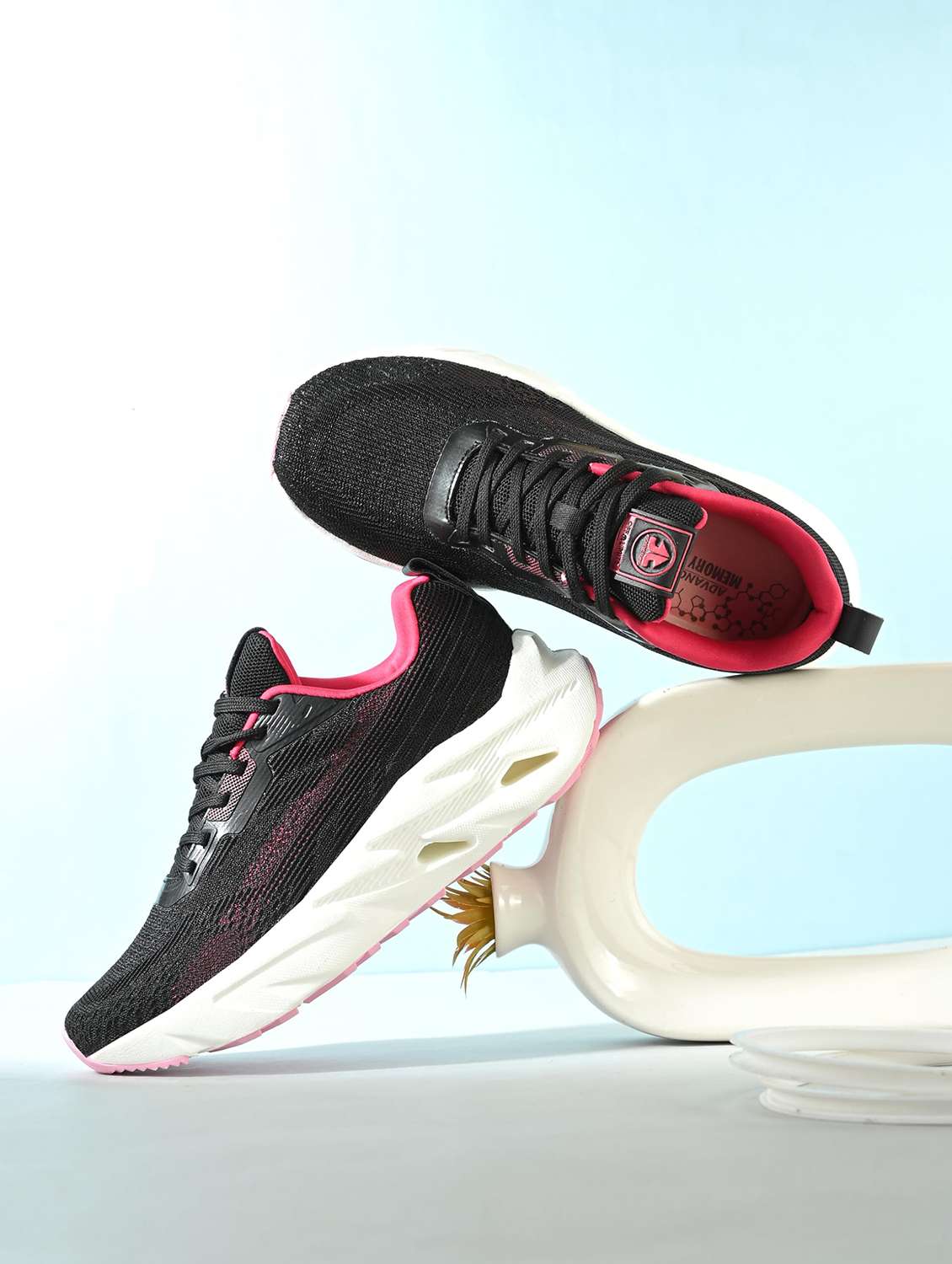 Women Textured Lace Up Sports Shoes - 22581402 -  Standard Image - 1