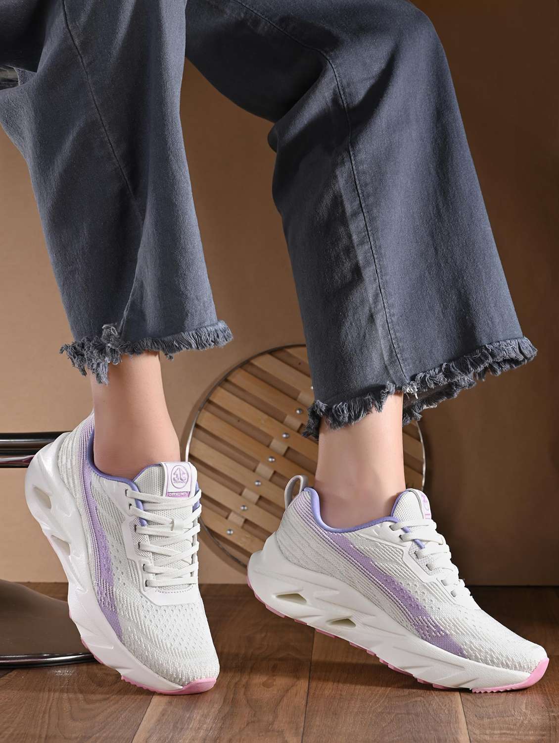 Women Textured Lace Up Sports Shoes - 22581406 -  Standard Image - 4
