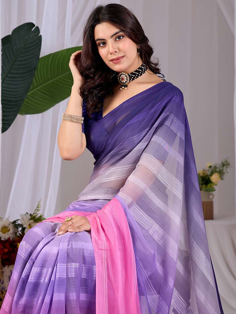 women ombre printed saree with blouse - 22581432 -  Standard Image - 1