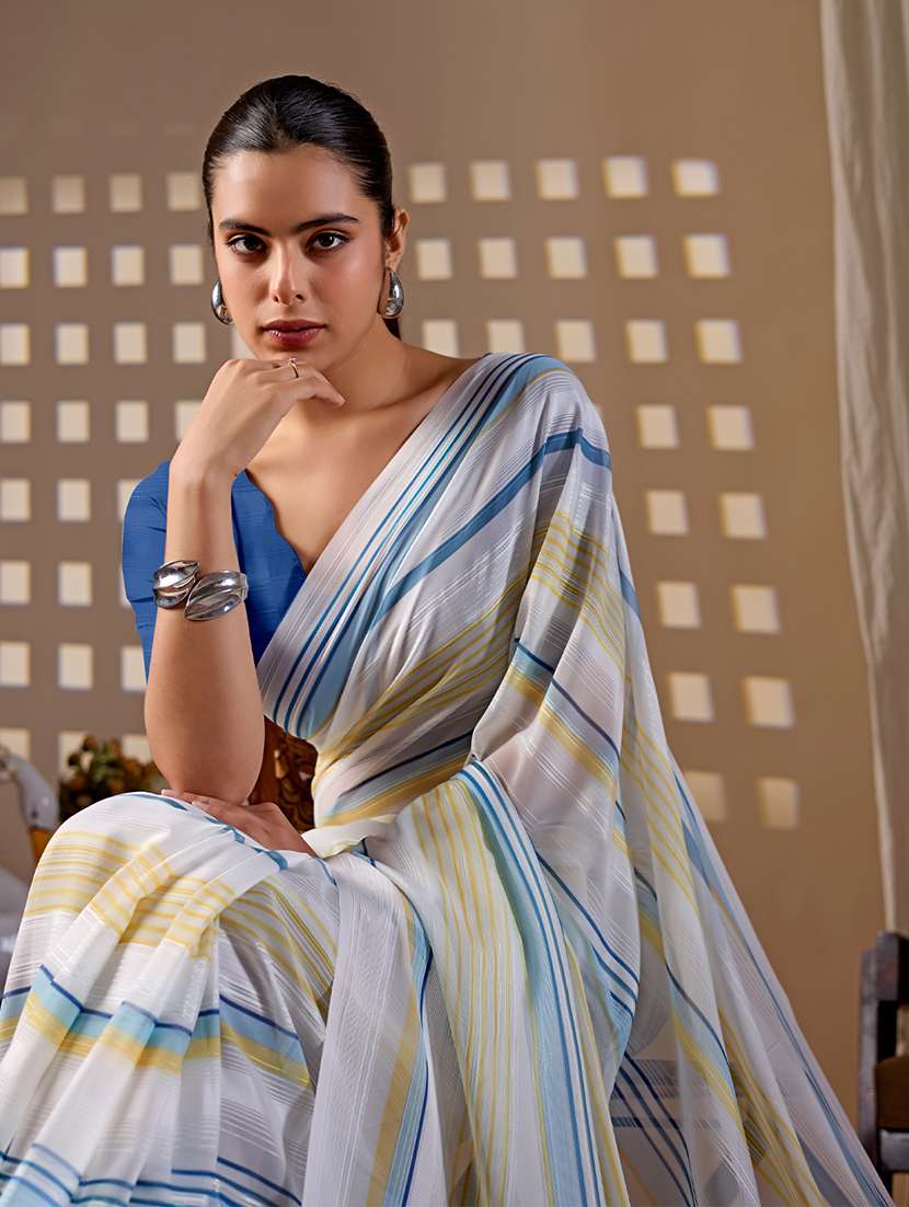 women printed casual wear saree with blouse - 22581435 -  Standard Image - 1