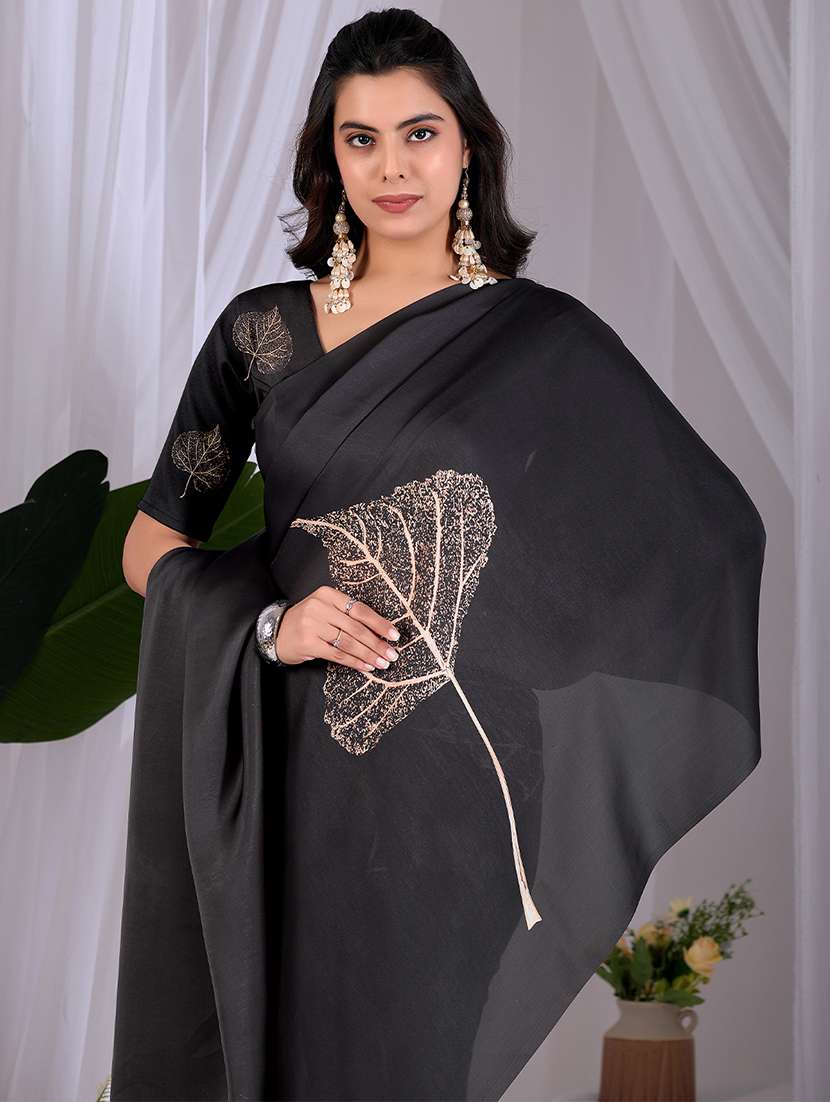Women Printed Casual Wear Saree With Blouse - 22581449 -  Standard Image - 1