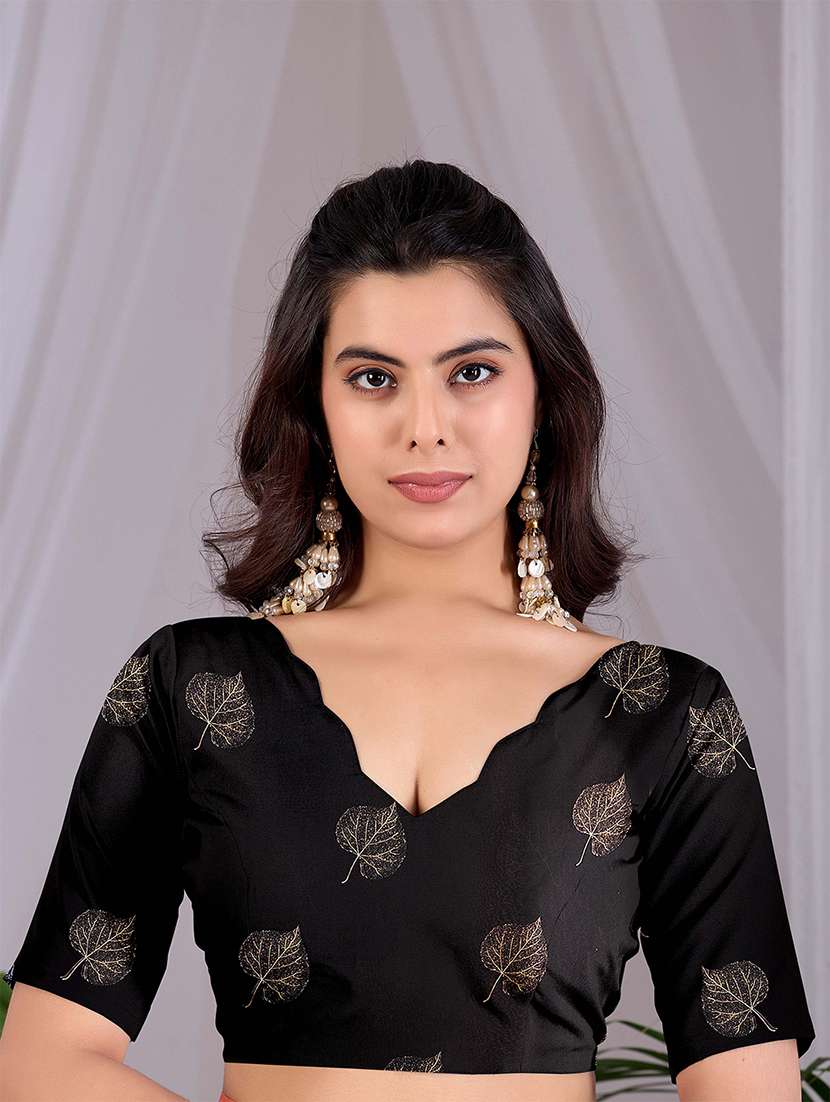 Women Printed Casual Wear Saree With Blouse - 22581449 -  Standard Image - 4
