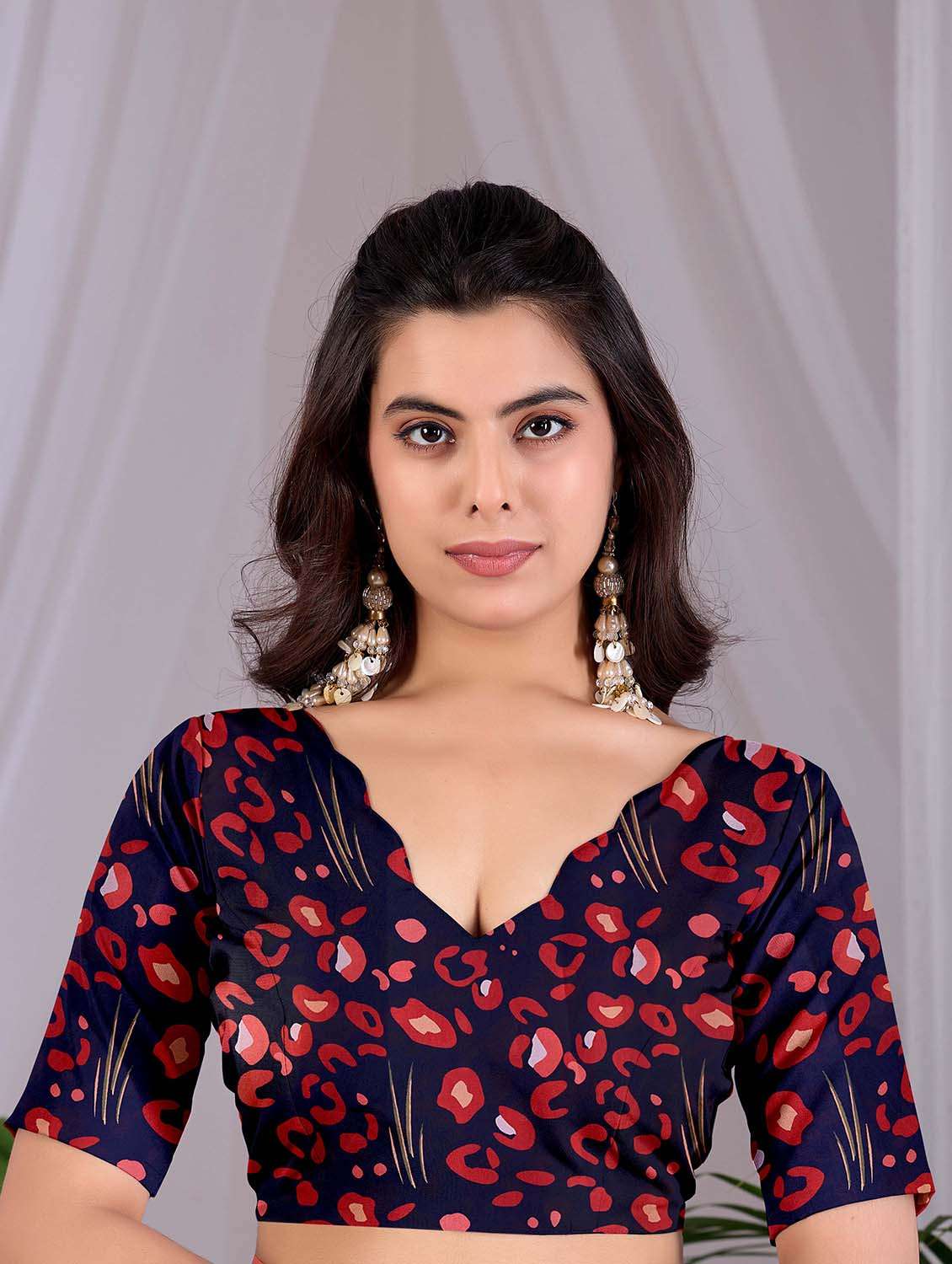 women printed casual wear saree with blouse - 22581461 -  Standard Image - 4