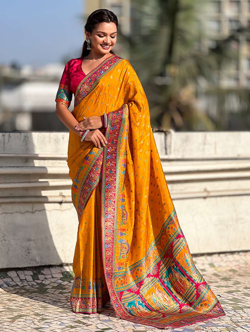 women self design banarasi saree with blouse - 22581493 -  Standard Image - 1