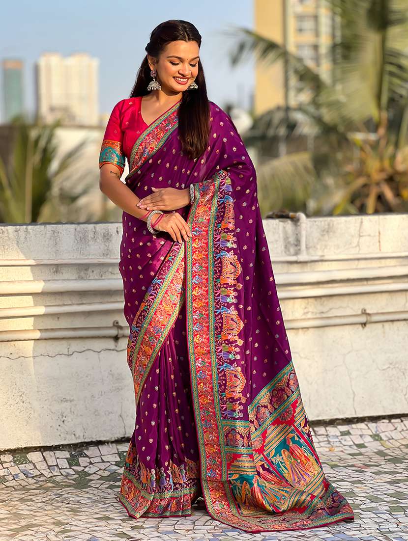 women self design banarasi saree with blouse - 22581495 -  Standard Image - 1