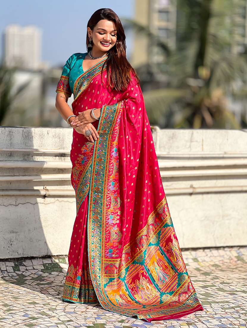 women self design banarasi saree with blouse - 22581496 -  Standard Image - 1