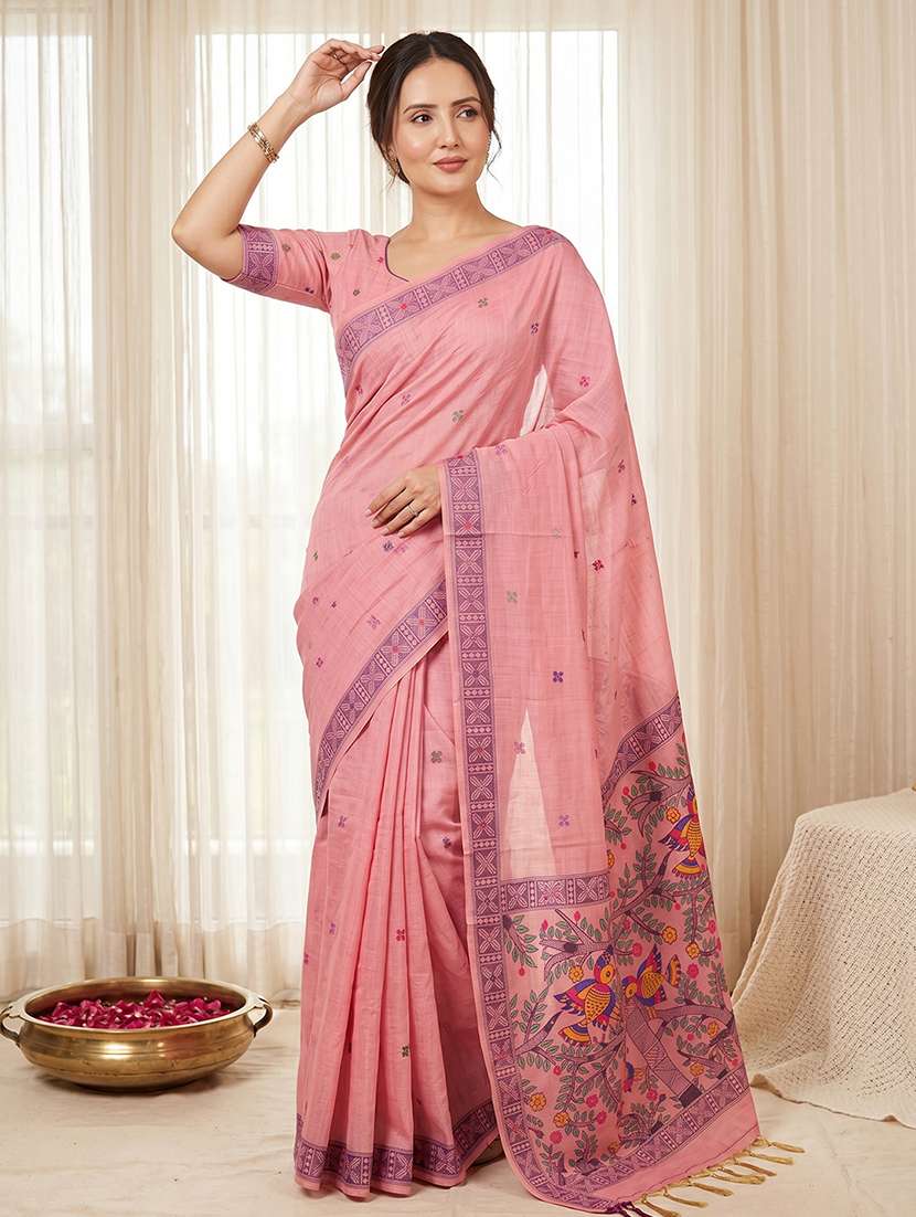 women printed casual wear saree with blouse - 22581501 -  Standard Image - 1