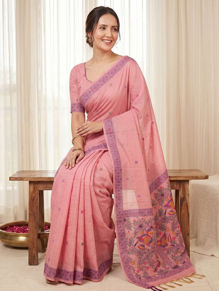 women printed casual wear saree with blouse - 22581501 -  Standard Image - 4