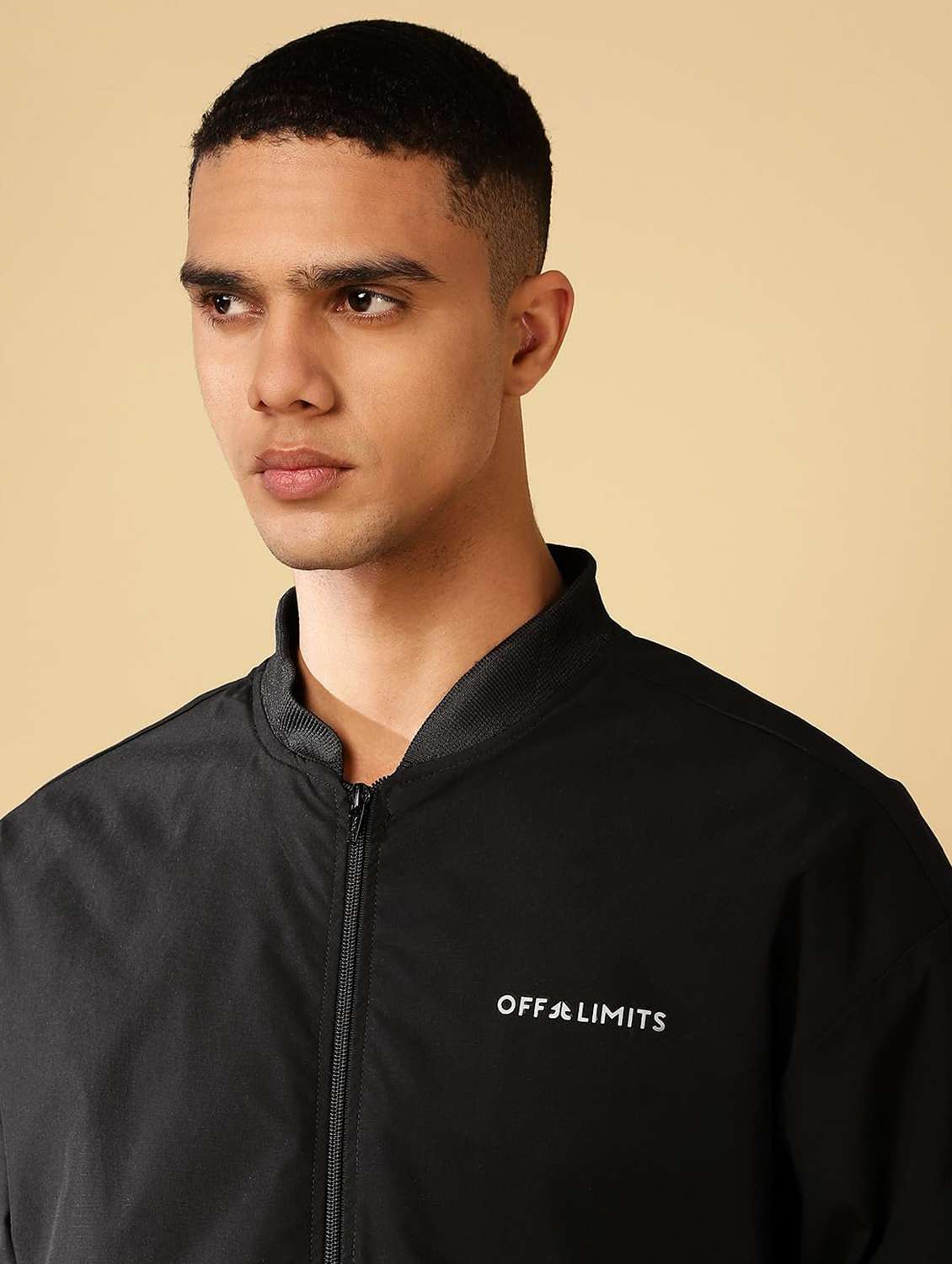 men solid long sleeves bomber jacket - 22581785 -  Standard Image - 1