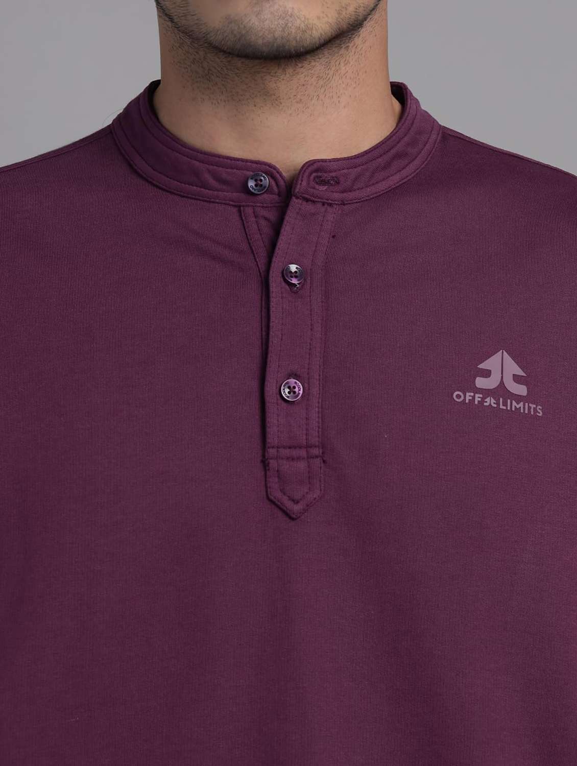 men solid long sleeves regular fit sweatshirt - 22581792 -  Standard Image - 1