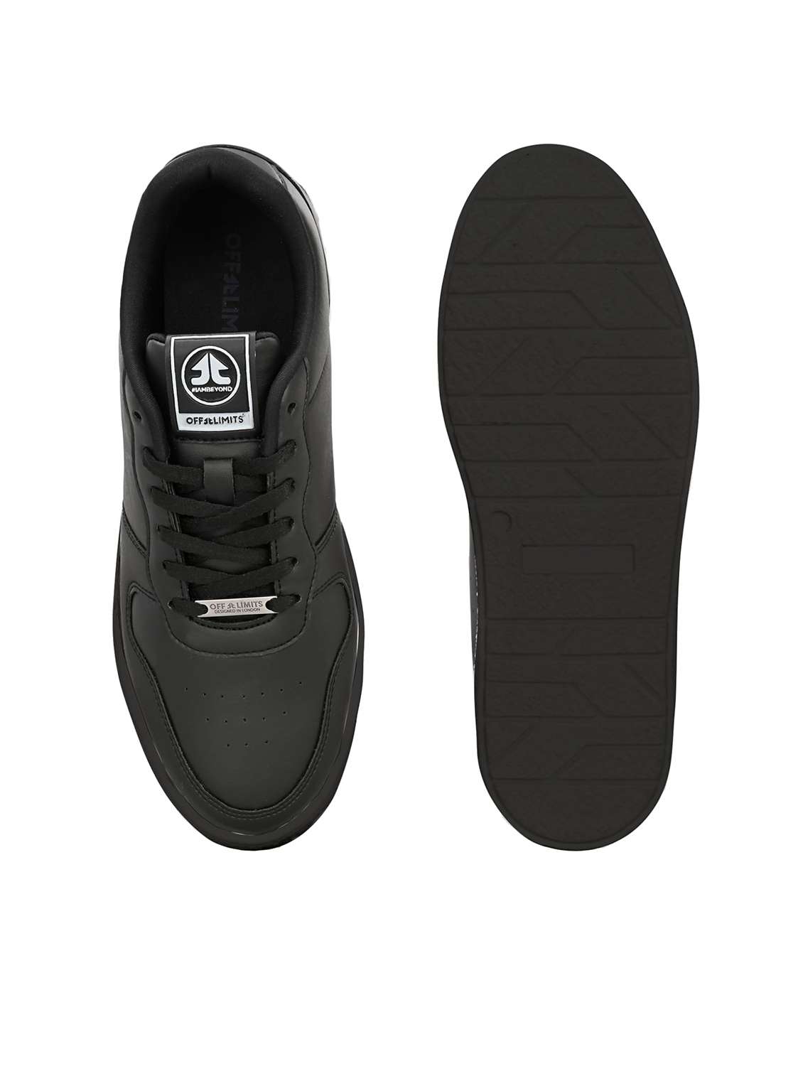 men solid lace up sneaker - 22581837 -  Standard Image - 4
