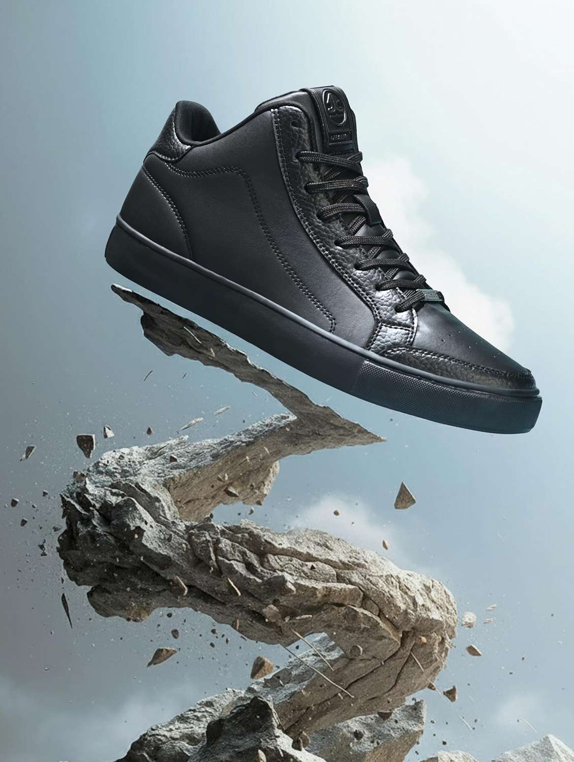 men solid lace up sneaker - 22581855 -  Standard Image - 1