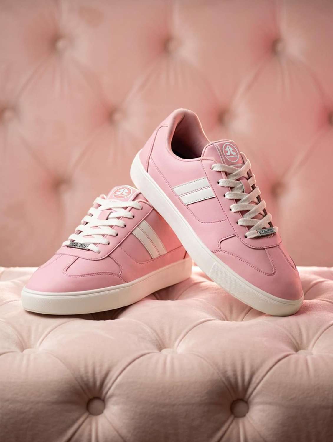 Men Striped Lace Up Sneaker - 22581856 -  Standard Image - 1
