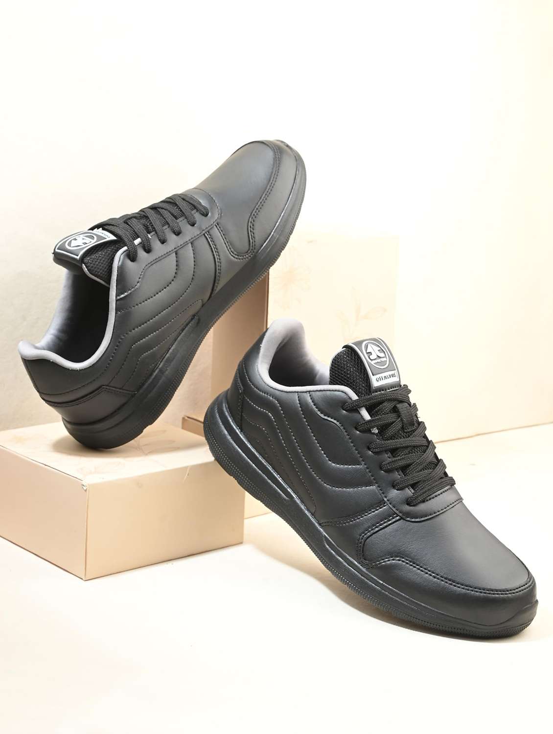 men solid lace up sneaker - 22581877 -  Standard Image - 1